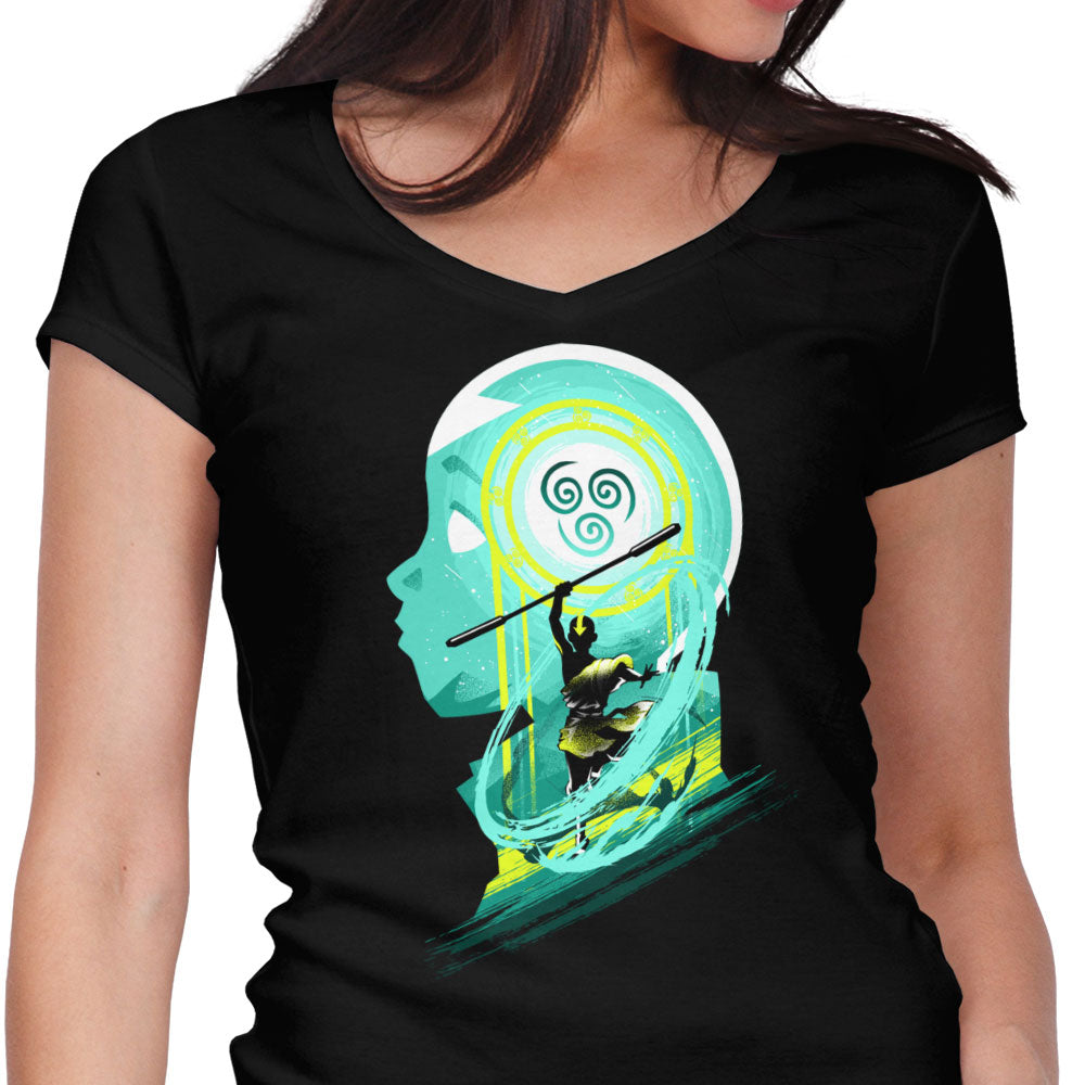 The Air Nomad Women's V-Neck - Adult & Kids T-Shirts, Sweatshirts & Hoodies apparel design preview 1