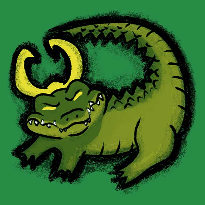 The Alligator King Men's Apparel - Adult & Kids T-Shirts, Sweatshirts & Hoodies apparel design preview 2