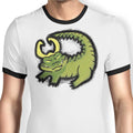 The Alligator King Ringer - Adult & Kids T-Shirts, Sweatshirts & Hoodies apparel design preview 1