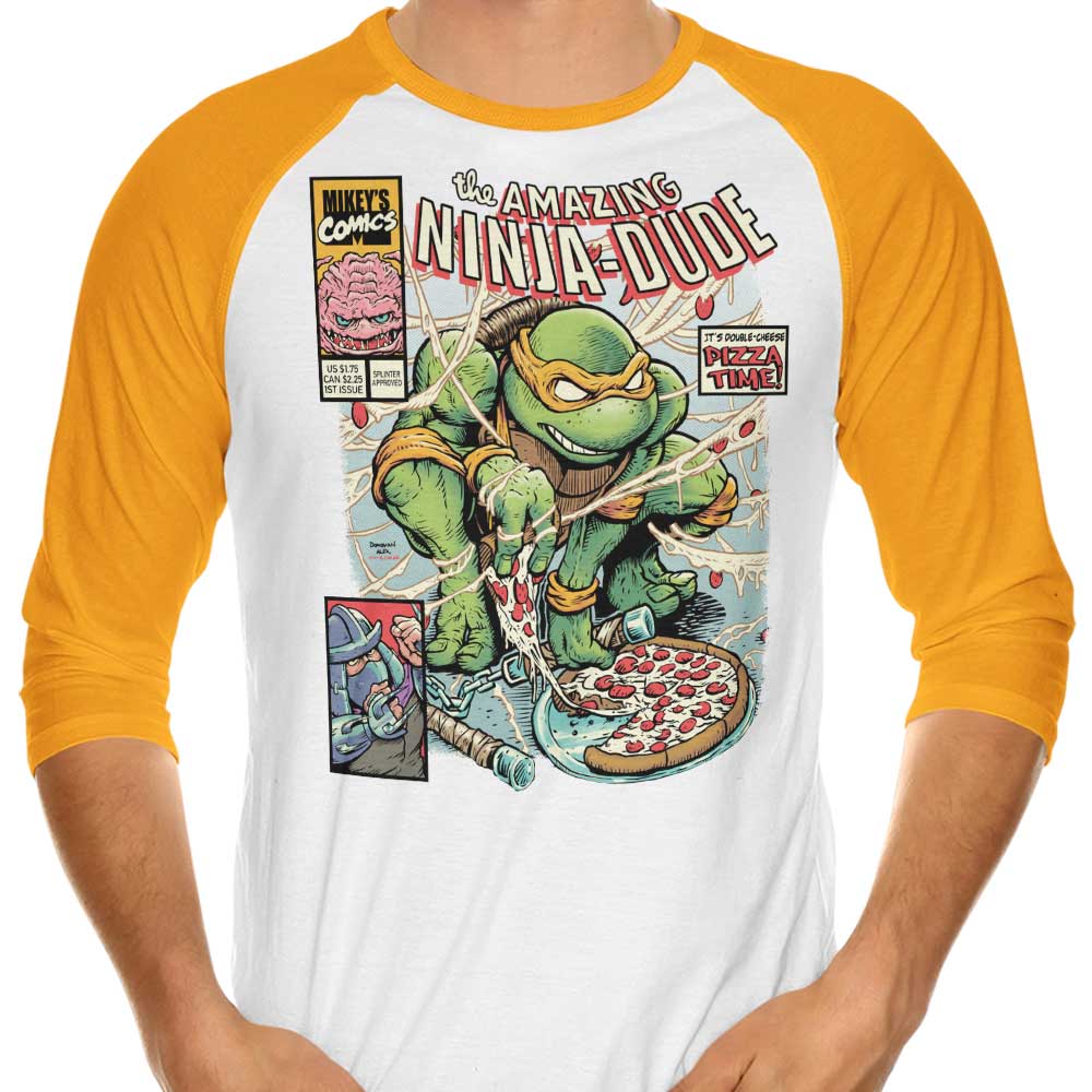 The Amazing Ninja Dude 3/4 Sleeve Raglan - Adult & Kids T-Shirts, Sweatshirts & Hoodies apparel design preview 1