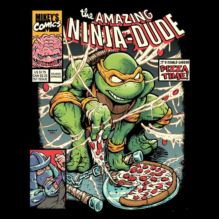 The Amazing Ninja Dude Men's V-Neck - Adult & Kids T-Shirts, Sweatshirts & Hoodies apparel design preview 2