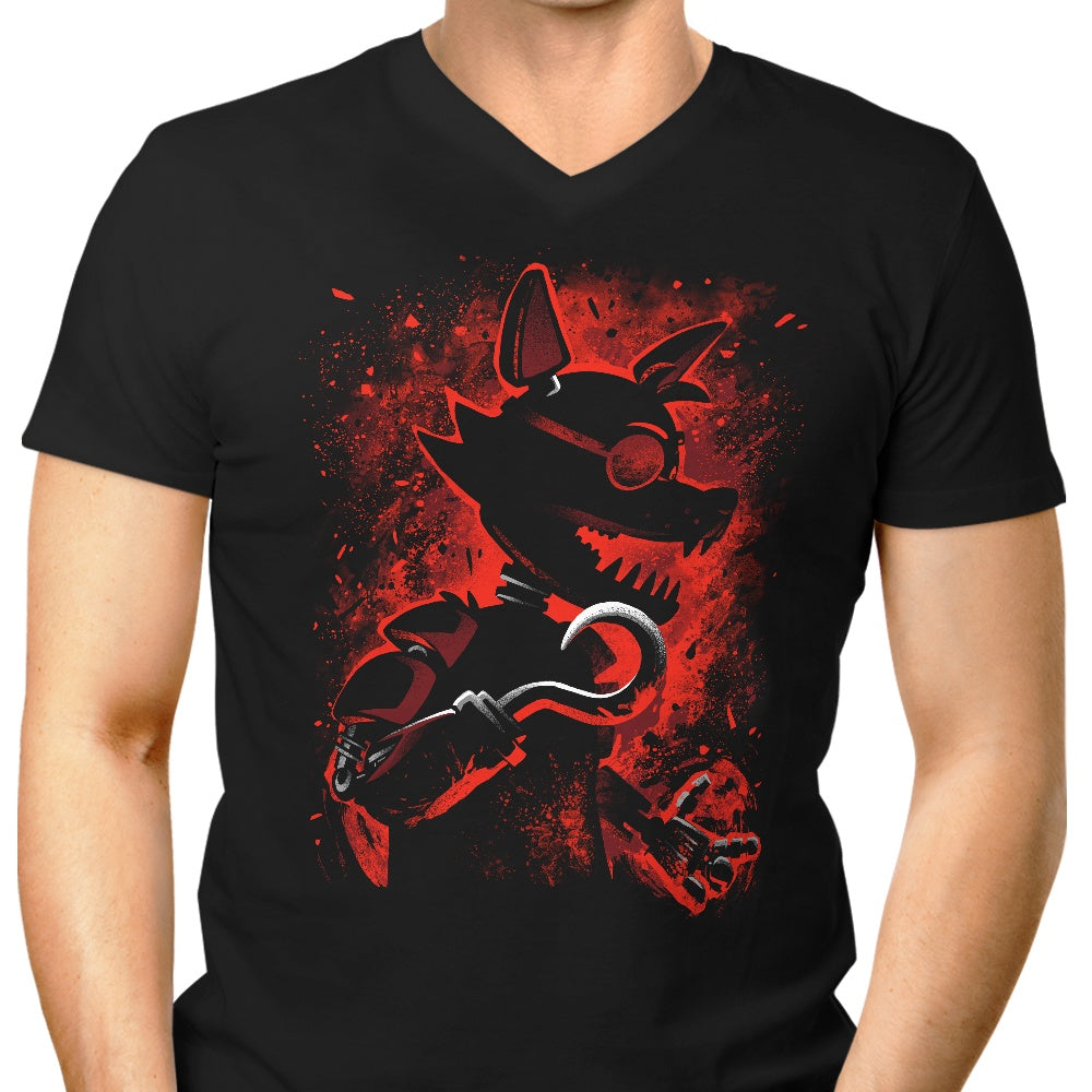 The Animatronic Fox Men's V-Neck - Adult & Kids T-Shirts, Sweatshirts & Hoodies apparel design preview 1