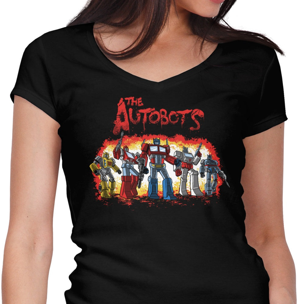 The Autobots Women's V-Neck - Adult & Kids T-Shirts, Sweatshirts & Hoodies apparel design preview 1