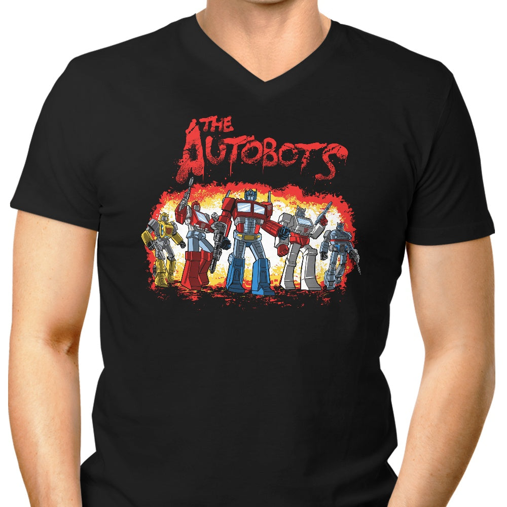 The Autobots Men's V-Neck - Adult & Kids T-Shirts, Sweatshirts & Hoodies apparel design preview 1