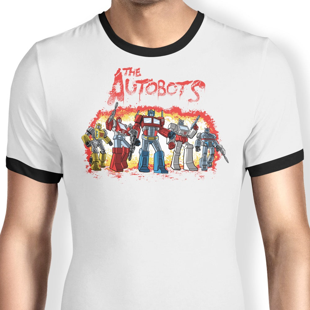 The Autobots Ringer - Adult & Kids T-Shirts, Sweatshirts & Hoodies apparel design preview 1
