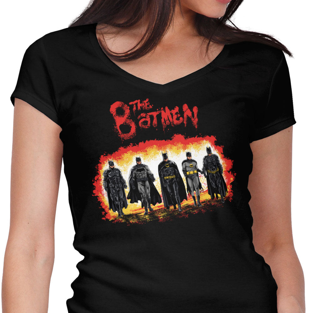 The Batmen Women's V-Neck - Adult & Kids T-Shirts, Sweatshirts & Hoodies apparel design preview 1