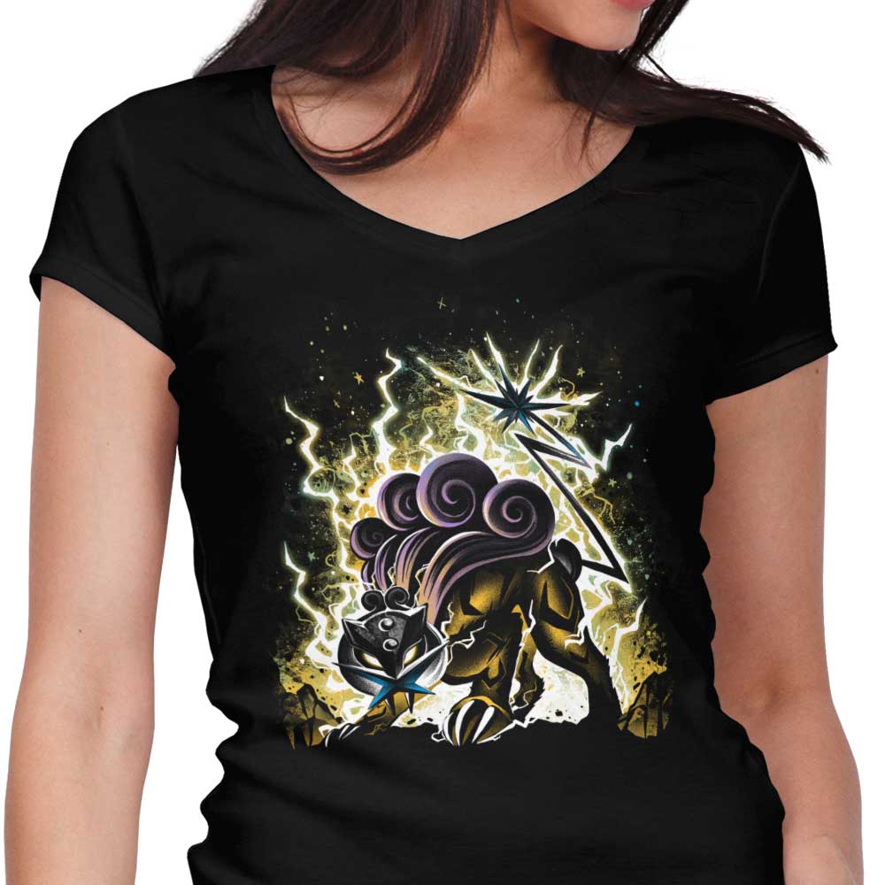 The Beast of Crashing Thunder Women's V-Neck - Adult & Kids T-Shirts, Sweatshirts & Hoodies apparel design preview 1