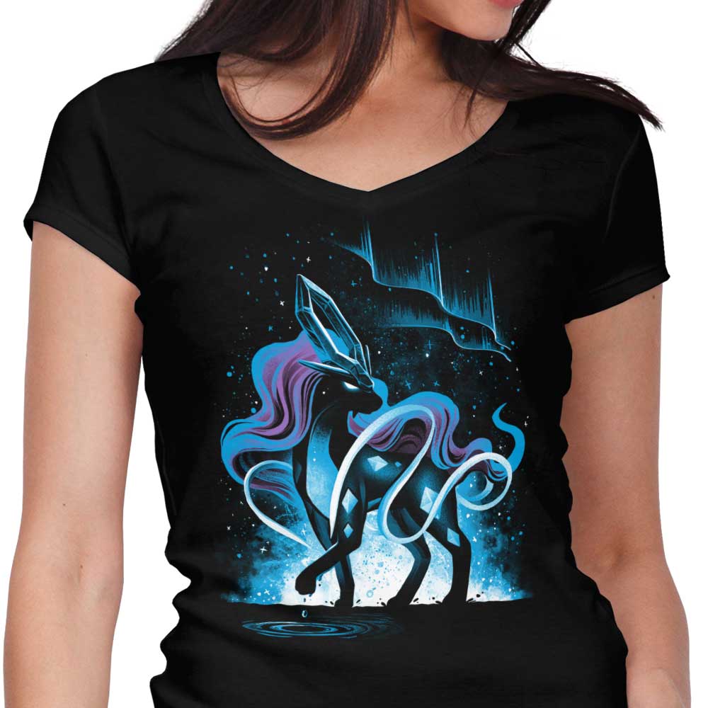 The Beast of Pure Crystal Women's V-Neck - Adult & Kids T-Shirts, Sweatshirts & Hoodies apparel design preview 1