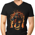 The Beast of Roaring Flames Men's V-Neck - Adult & Kids T-Shirts, Sweatshirts & Hoodies apparel design preview 1