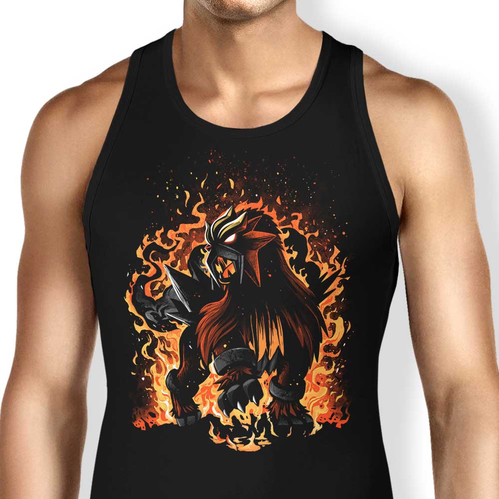 The Beast of Roaring Flames Tank Top - Adult & Kids T-Shirts, Sweatshirts & Hoodies apparel design preview 1