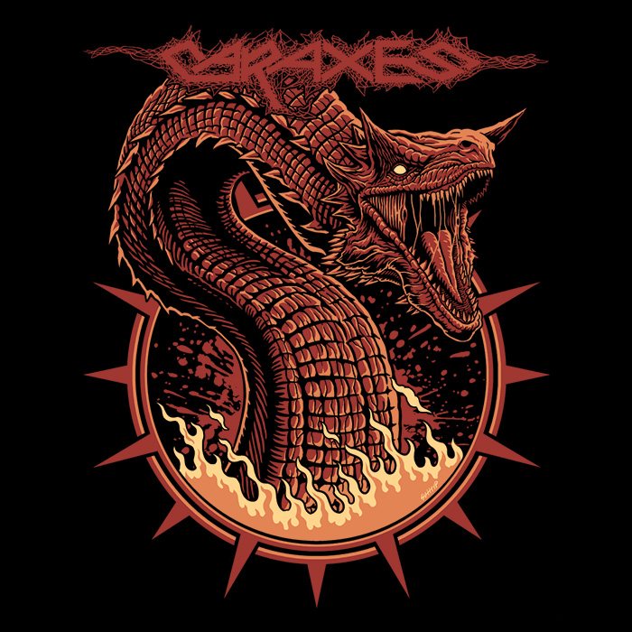 The Blood Wyrm Men's V-Neck - Adult & Kids T-Shirts, Sweatshirts & Hoodies apparel design preview 2