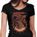 The Blood Wyrm Women's V-Neck - Adult & Kids T-Shirts, Sweatshirts & Hoodies apparel design preview 1
