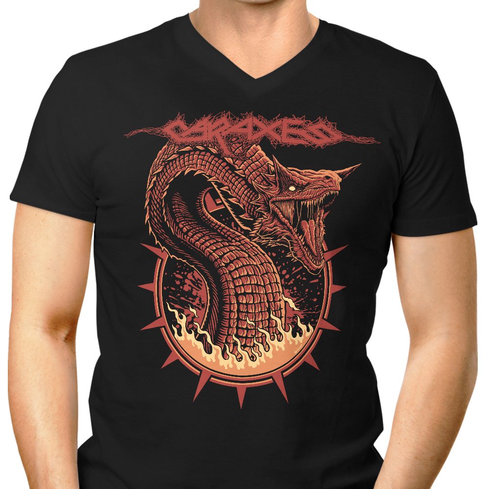 The Blood Wyrm Men's V-Neck - Adult & Kids T-Shirts, Sweatshirts & Hoodies apparel design preview 1