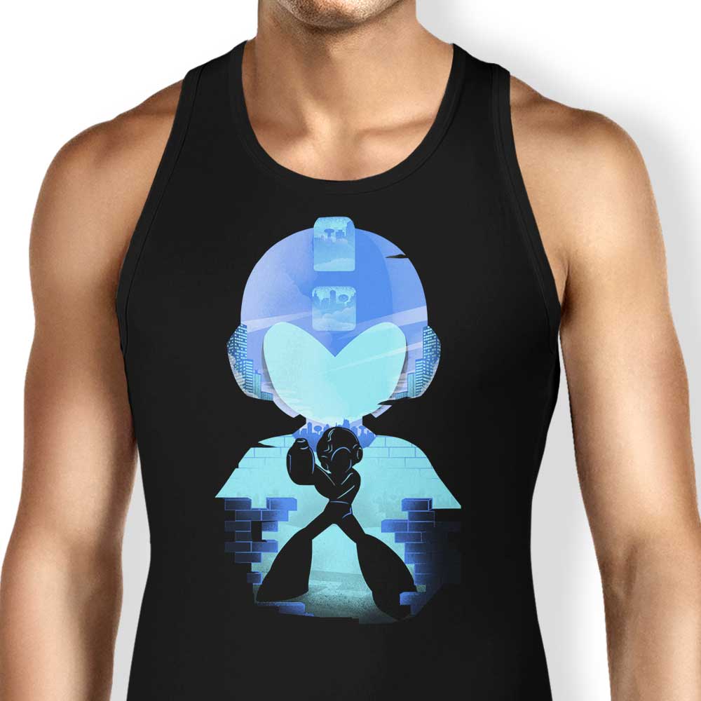 The Blue Bomber Tank Top - Adult & Kids T-Shirts, Sweatshirts & Hoodies apparel design preview 1