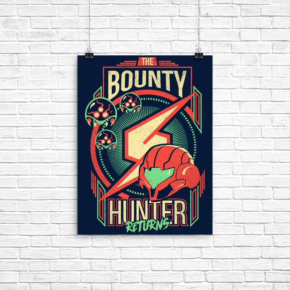 The Bounty Hunter Returns Poster - Adult & Kids T-Shirts, Sweatshirts & Hoodies apparel design preview 1