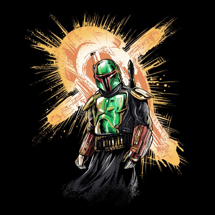The Bounty Hunter Rises - Adult & Kids T-Shirts, Sweatshirts & Hoodies apparel design preview 2