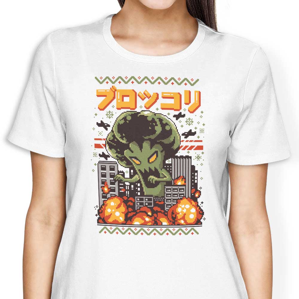 The Broccoli Christmas Women's Apparel - Adult & Kids T-Shirts, Sweatshirts & Hoodies apparel design preview 2