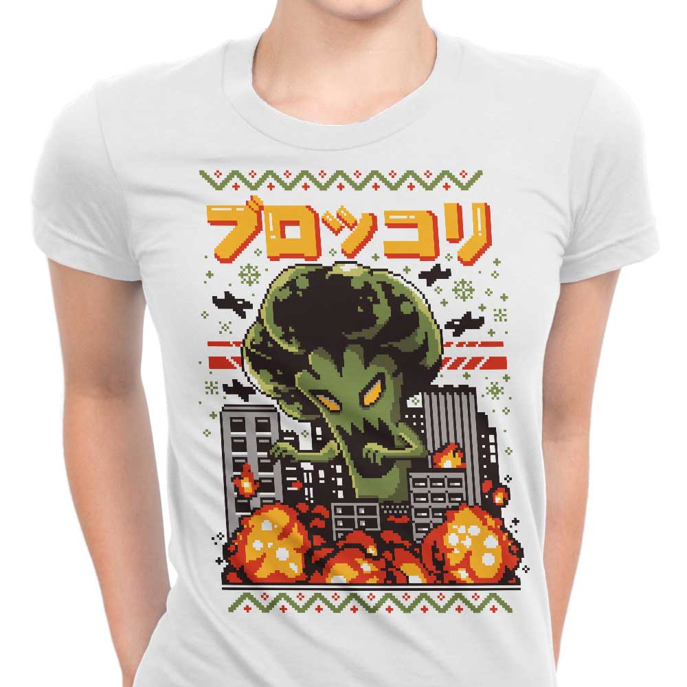 The Broccoli Christmas Women's Apparel - Adult & Kids T-Shirts, Sweatshirts & Hoodies apparel design preview 1