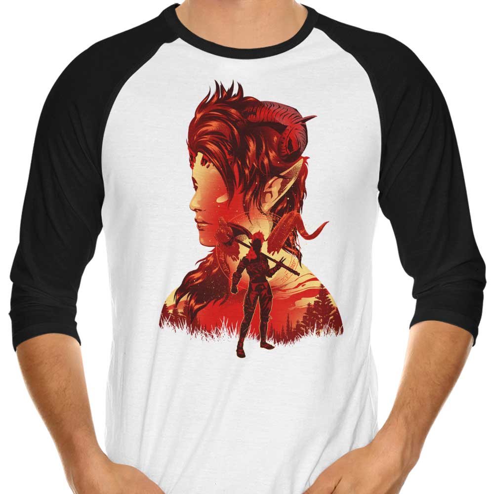 The Burning Spark 3/4 Sleeve Raglan - Adult & Kids T-Shirts, Sweatshirts & Hoodies apparel design preview 1