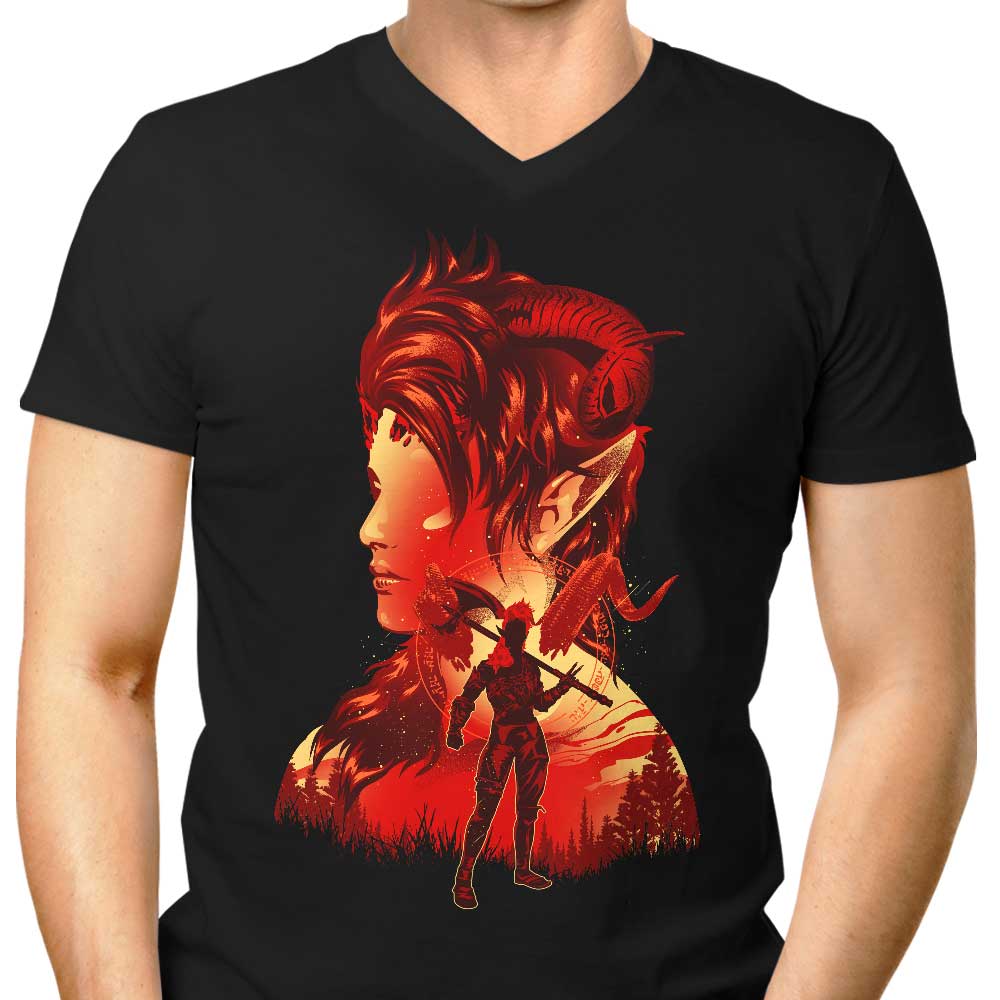 The Burning Spark Men's V-Neck - Adult & Kids T-Shirts, Sweatshirts & Hoodies apparel design preview 1
