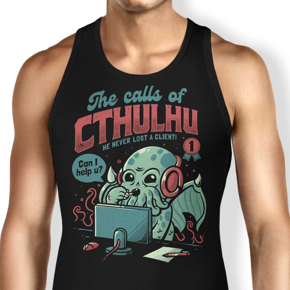 The Calls of Cthulhu Tank Top - Adult & Kids T-Shirts, Sweatshirts & Hoodies apparel design preview 1