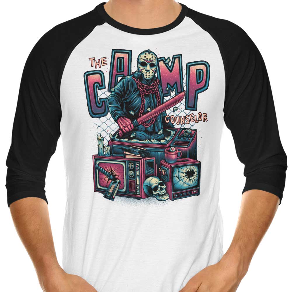 The Camp Counselor 3/4 Sleeve Raglan - Adult & Kids T-Shirts, Sweatshirts & Hoodies apparel design preview 1