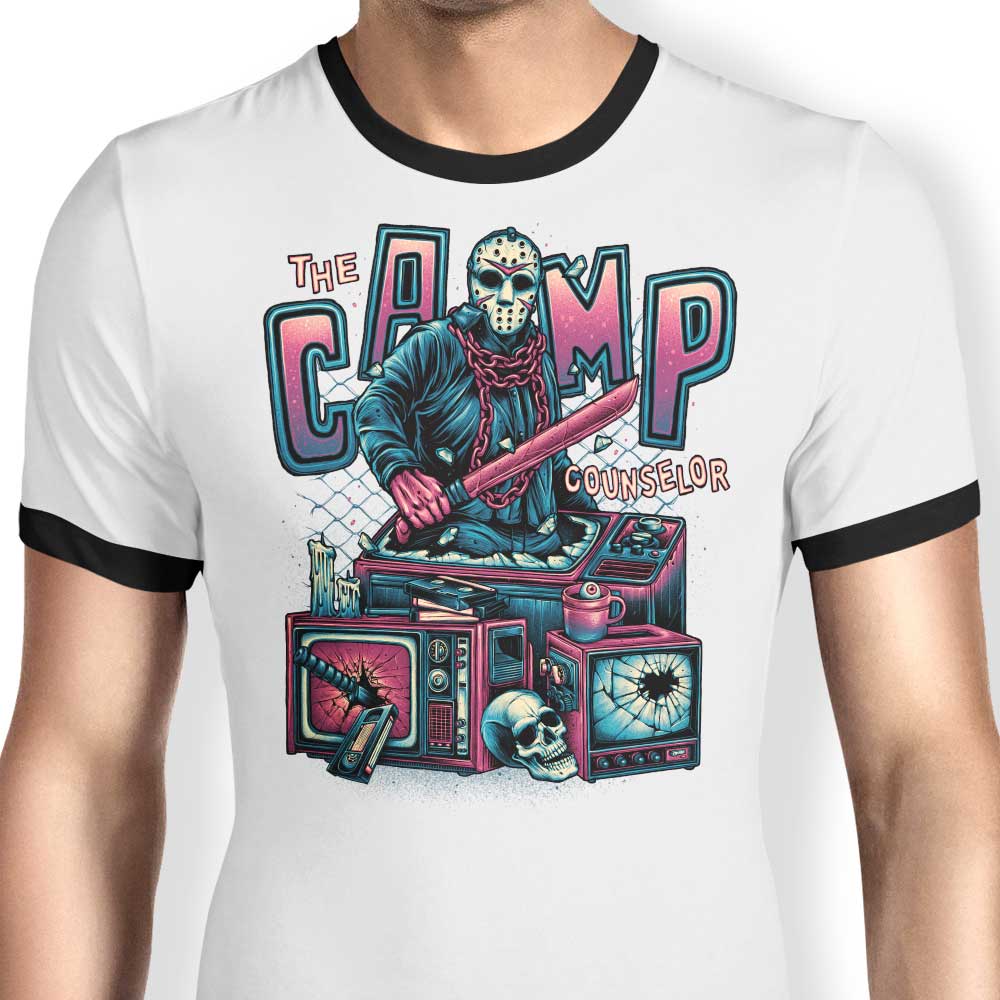 The Camp Counselor Ringer - Adult & Kids T-Shirts, Sweatshirts & Hoodies apparel design preview 1