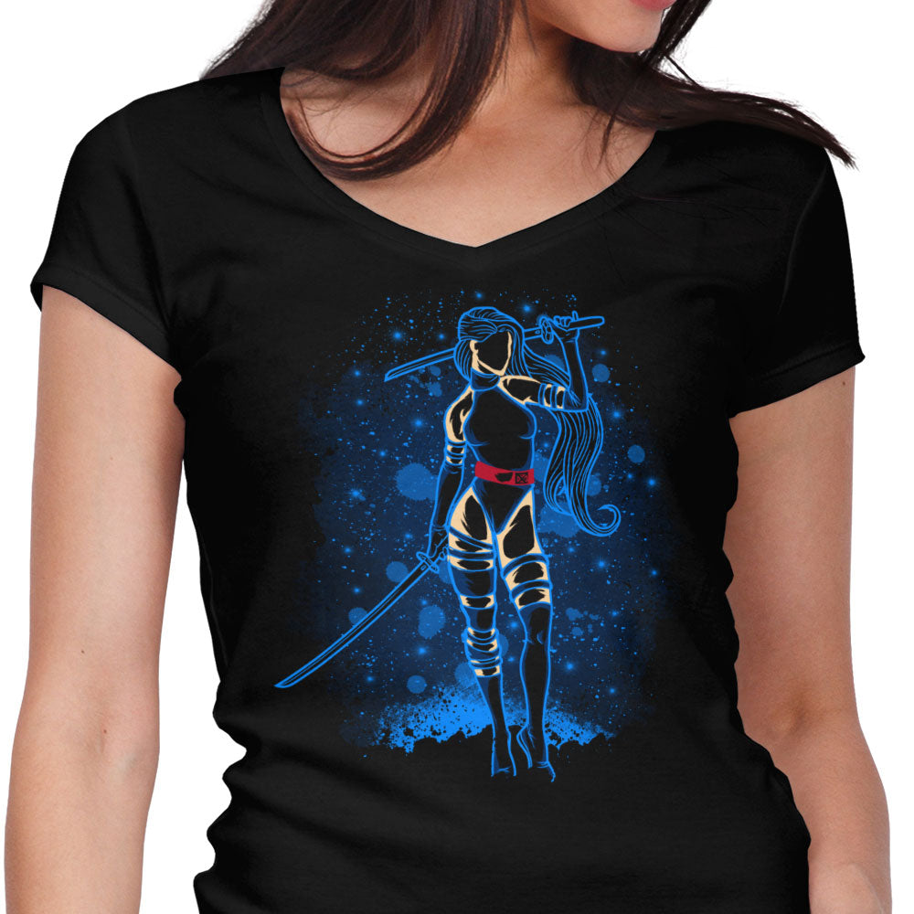 The Captain Britain Women's V-Neck - Adult & Kids T-Shirts, Sweatshirts & Hoodies apparel design preview 1