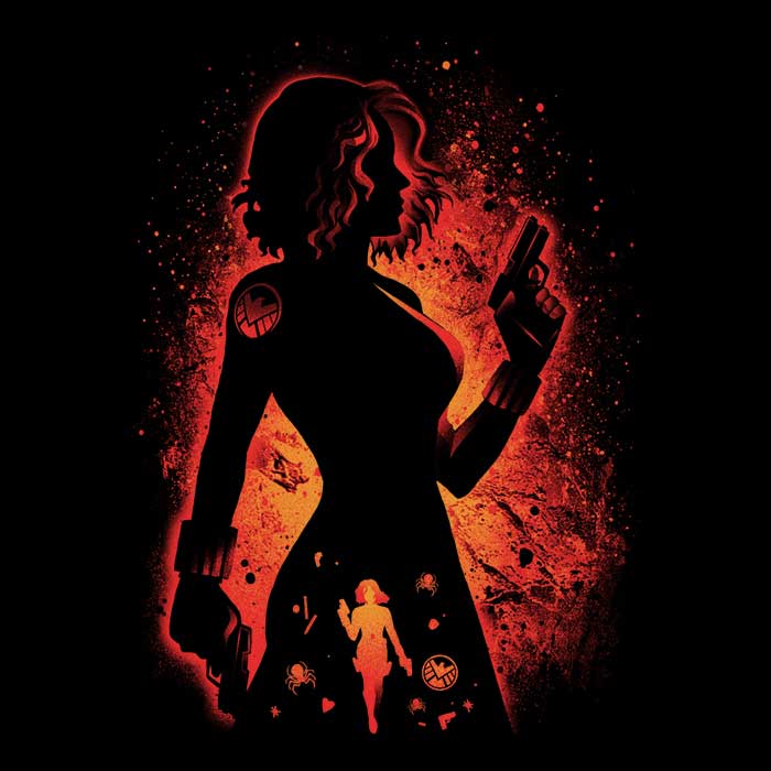 The Charming Black Widow Men's Apparel - Adult & Kids T-Shirts, Sweatshirts & Hoodies apparel design preview 2