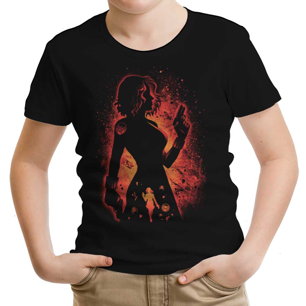 The Charming Black Widow Youth Apparel - Adult & Kids T-Shirts, Sweatshirts & Hoodies apparel design preview 1