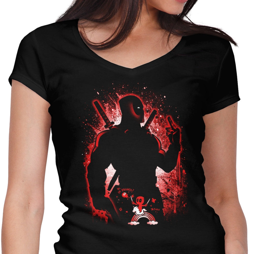 The Chatty Merc Women's V-Neck - Adult & Kids T-Shirts, Sweatshirts & Hoodies apparel design preview 1