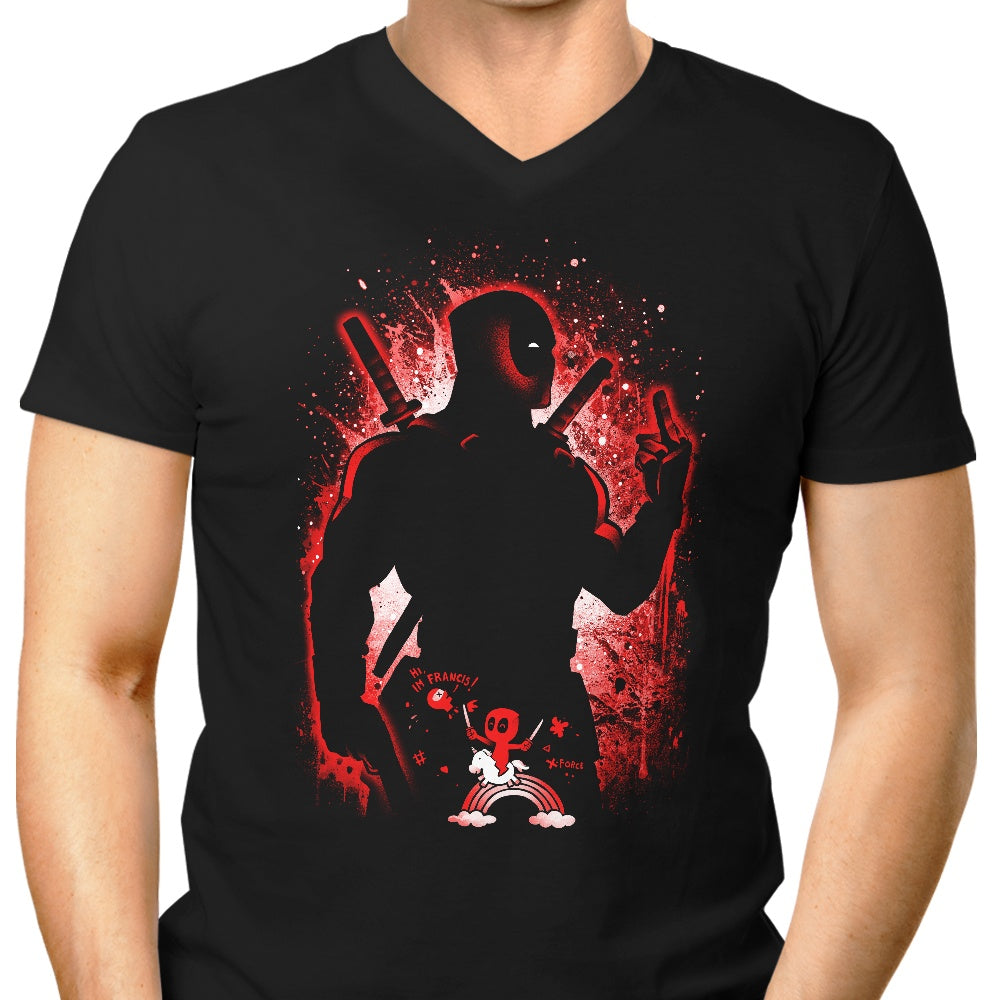 The Chatty Merc Men's V-Neck - Adult & Kids T-Shirts, Sweatshirts & Hoodies apparel design preview 1
