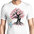 The Cheshire's Tree Sumi-e Men's Apparel - Adult & Kids T-Shirts, Sweatshirts & Hoodies apparel design preview 1