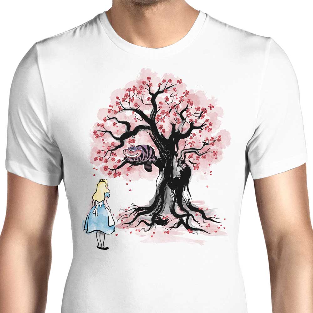 The Cheshire's Tree Sumi-e Men's Apparel - Adult & Kids T-Shirts, Sweatshirts & Hoodies apparel design preview 1
