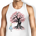 The Cheshire's Tree Sumi-e Tank Top - Adult & Kids T-Shirts, Sweatshirts & Hoodies apparel design preview 1
