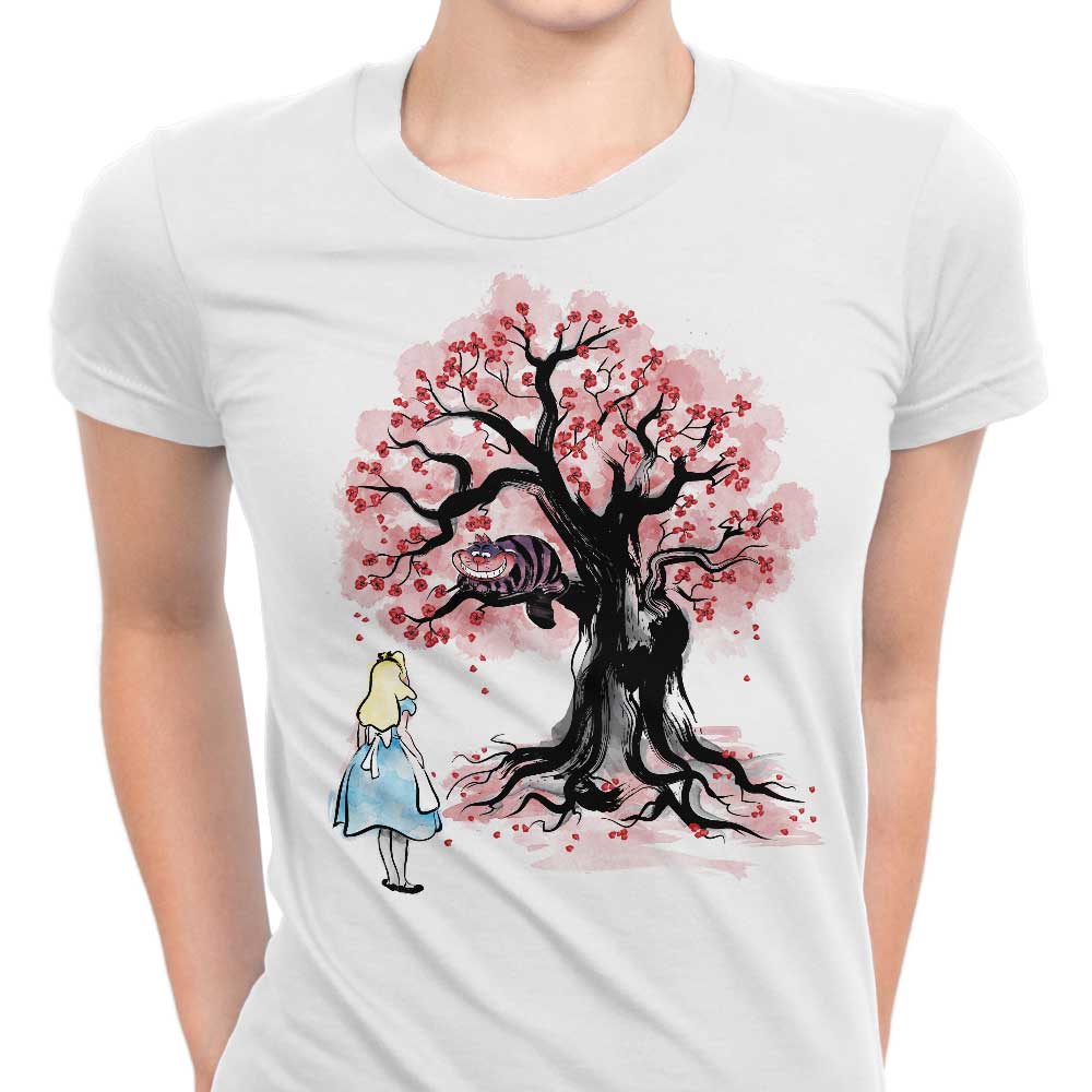 The Cheshire's Tree Sumi-e Women's Apparel - Adult & Kids T-Shirts, Sweatshirts & Hoodies apparel design preview 1