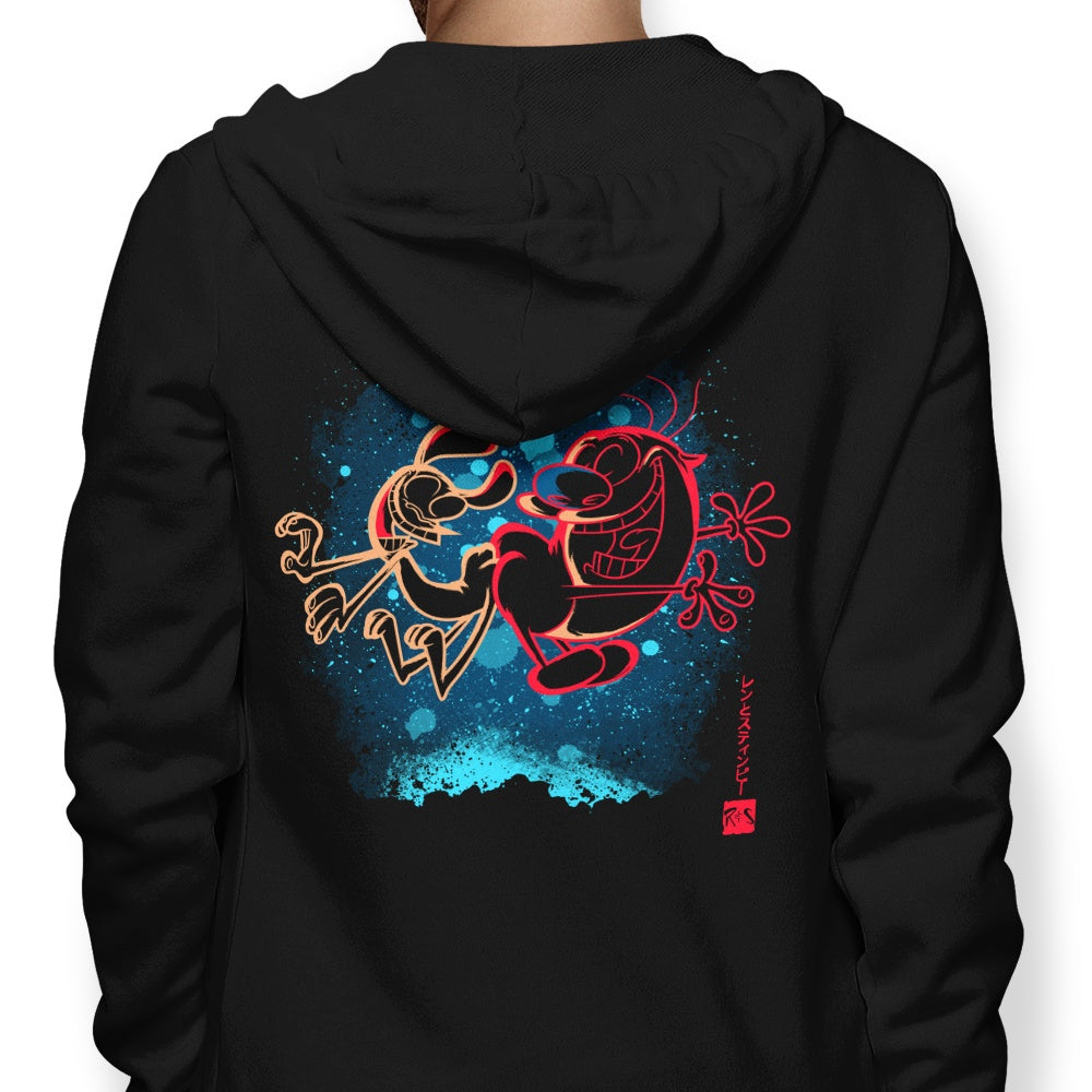 The Chihuahua and Cat - Adult & Kids T-Shirts, Sweatshirts & Hoodies apparel design preview 1