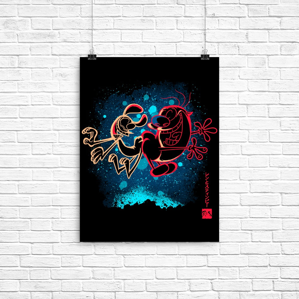 The Chihuahua and Cat Poster - Adult & Kids T-Shirts, Sweatshirts & Hoodies apparel design preview 1