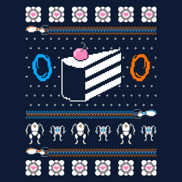 The Christmas Cake is a Lie - Adult & Kids T-Shirts, Sweatshirts & Hoodies apparel design preview 2