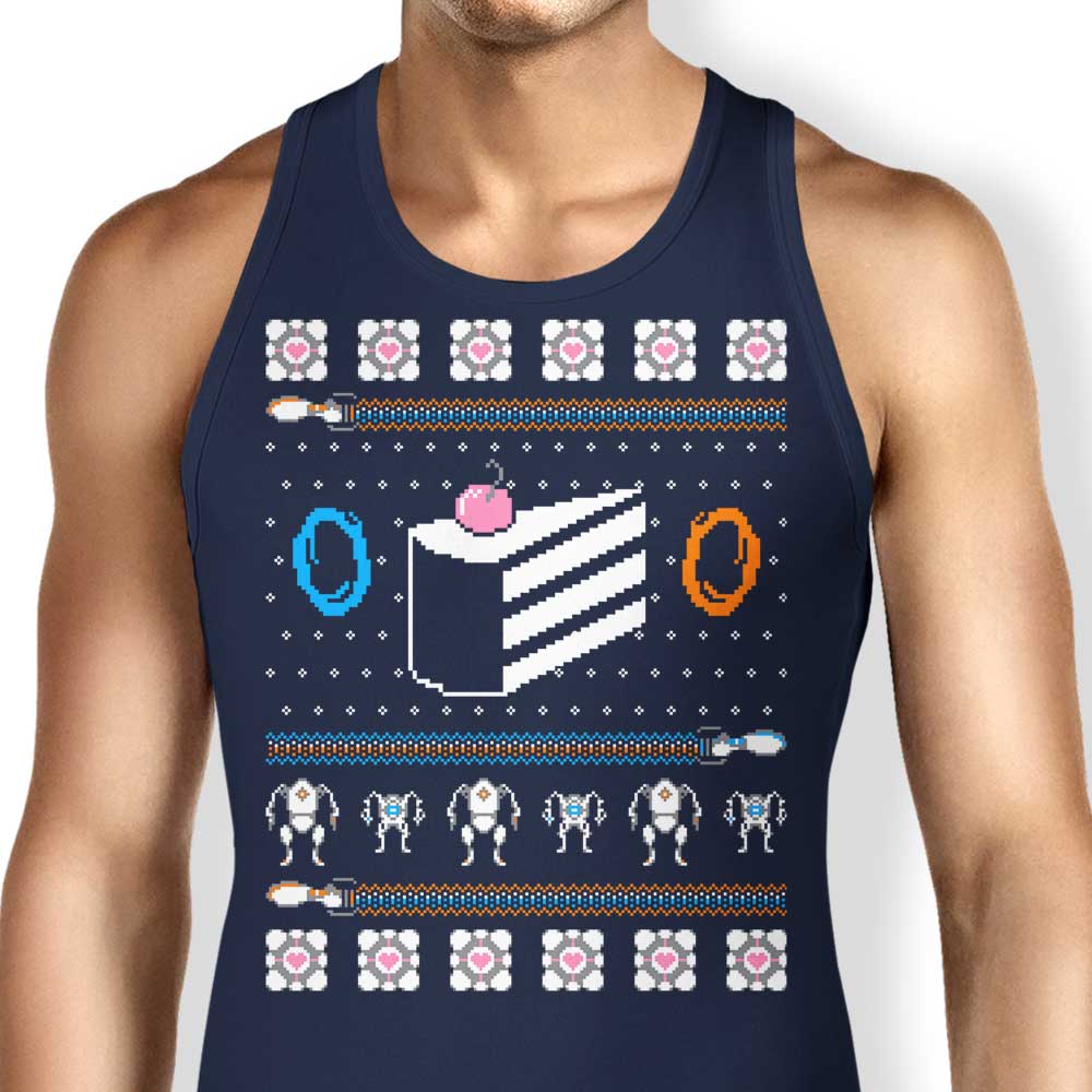 The Christmas Cake is a Lie Tank Top - Adult & Kids T-Shirts, Sweatshirts & Hoodies apparel design preview 1