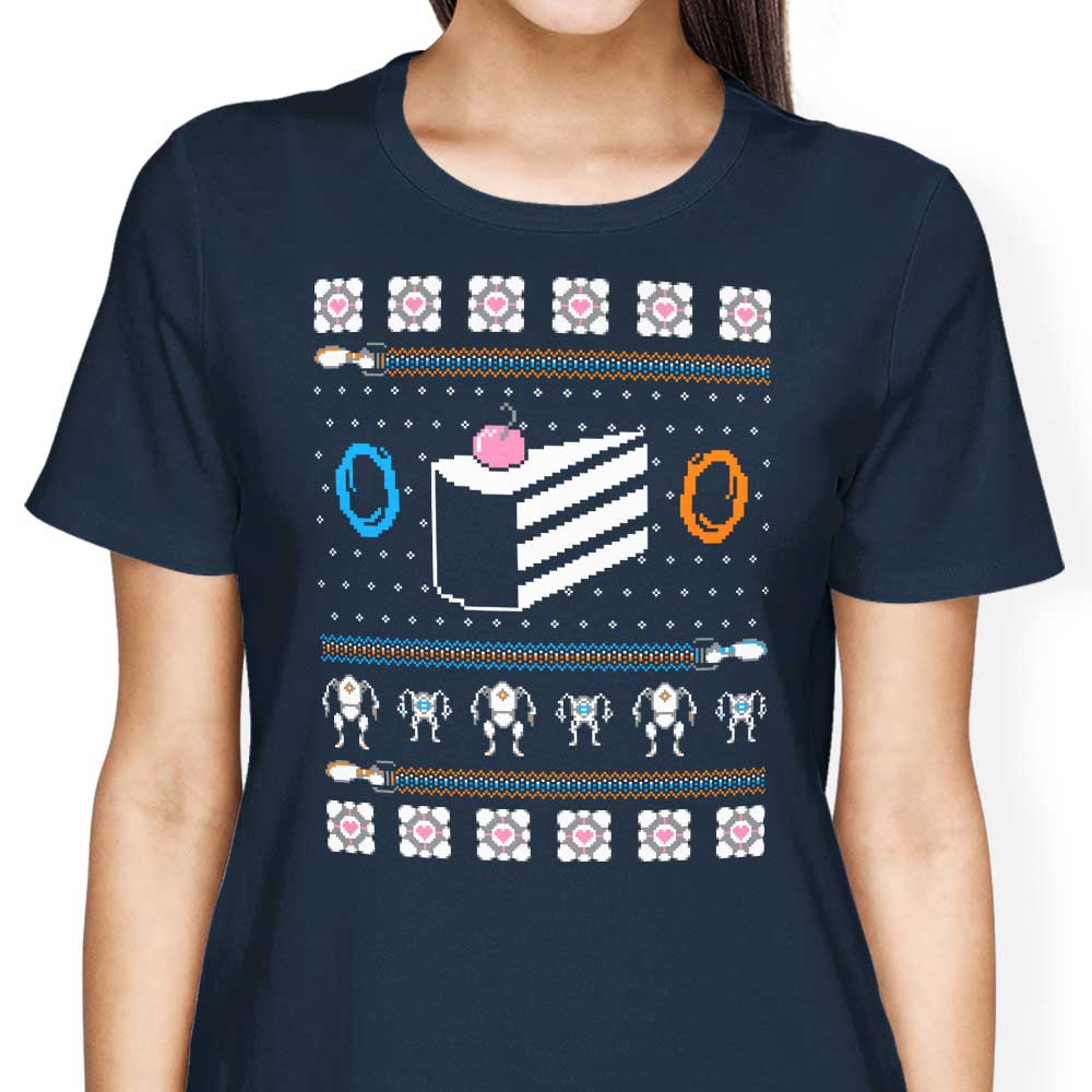 The Christmas Cake is a Lie Women's Apparel - Adult & Kids T-Shirts, Sweatshirts & Hoodies apparel design preview 2