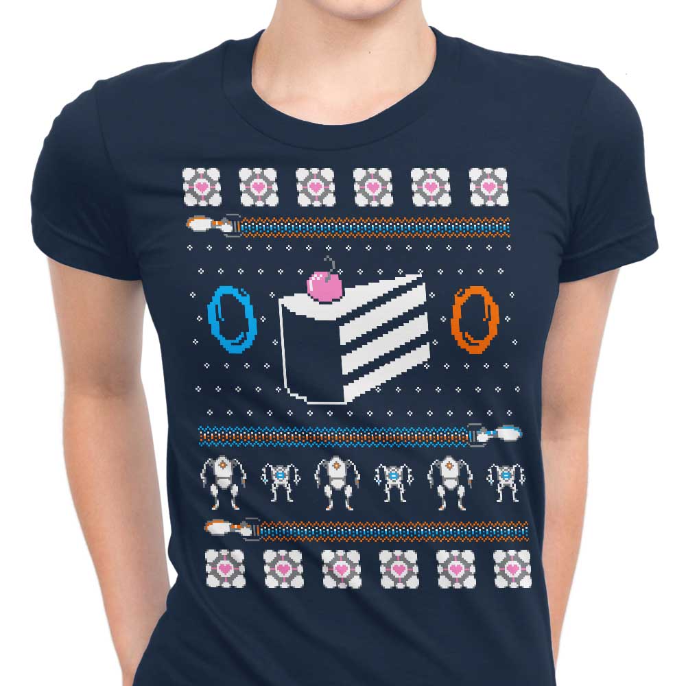 The Christmas Cake is a Lie Women's Apparel - Adult & Kids T-Shirts, Sweatshirts & Hoodies apparel design preview 1