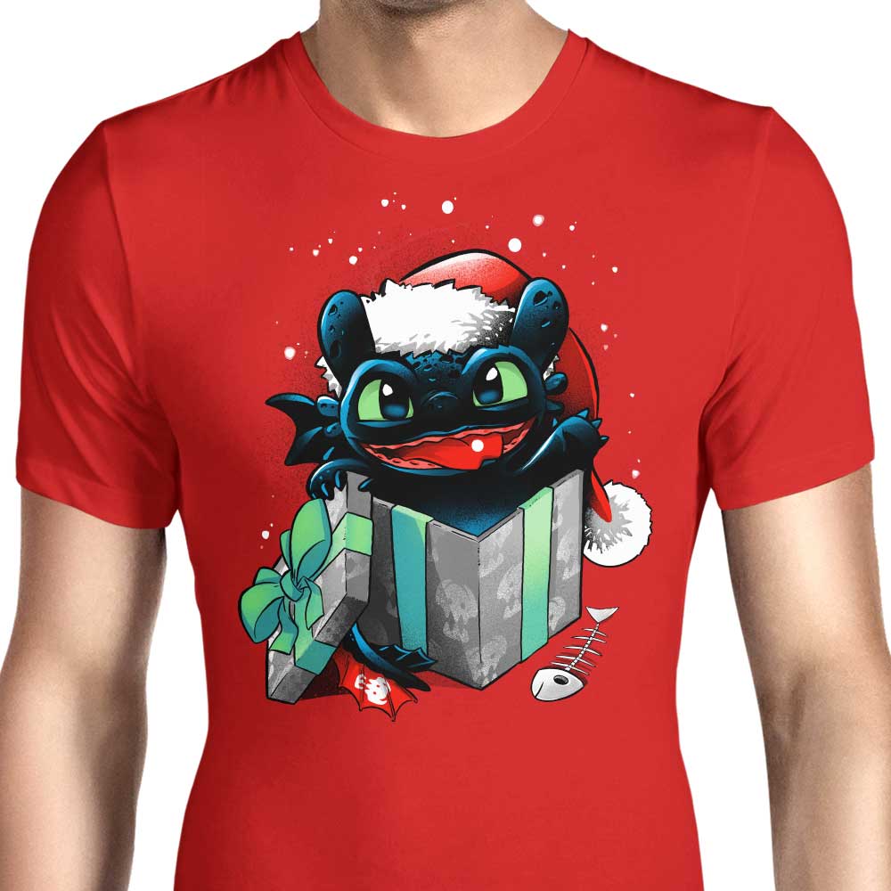 The Christmas Dragon Men's Apparel - Adult & Kids T-Shirts, Sweatshirts & Hoodies apparel design preview 1