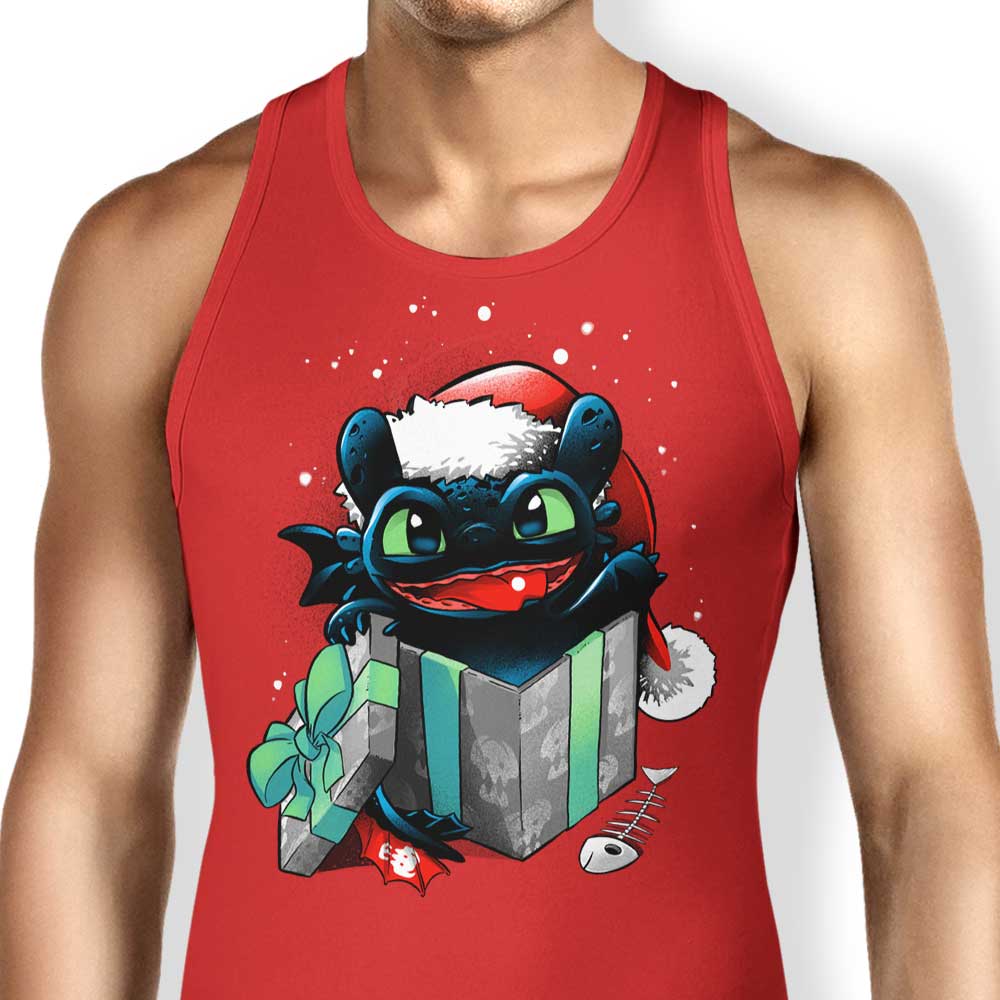 The Christmas Dragon Tank Top - Adult & Kids T-Shirts, Sweatshirts & Hoodies apparel design preview 1
