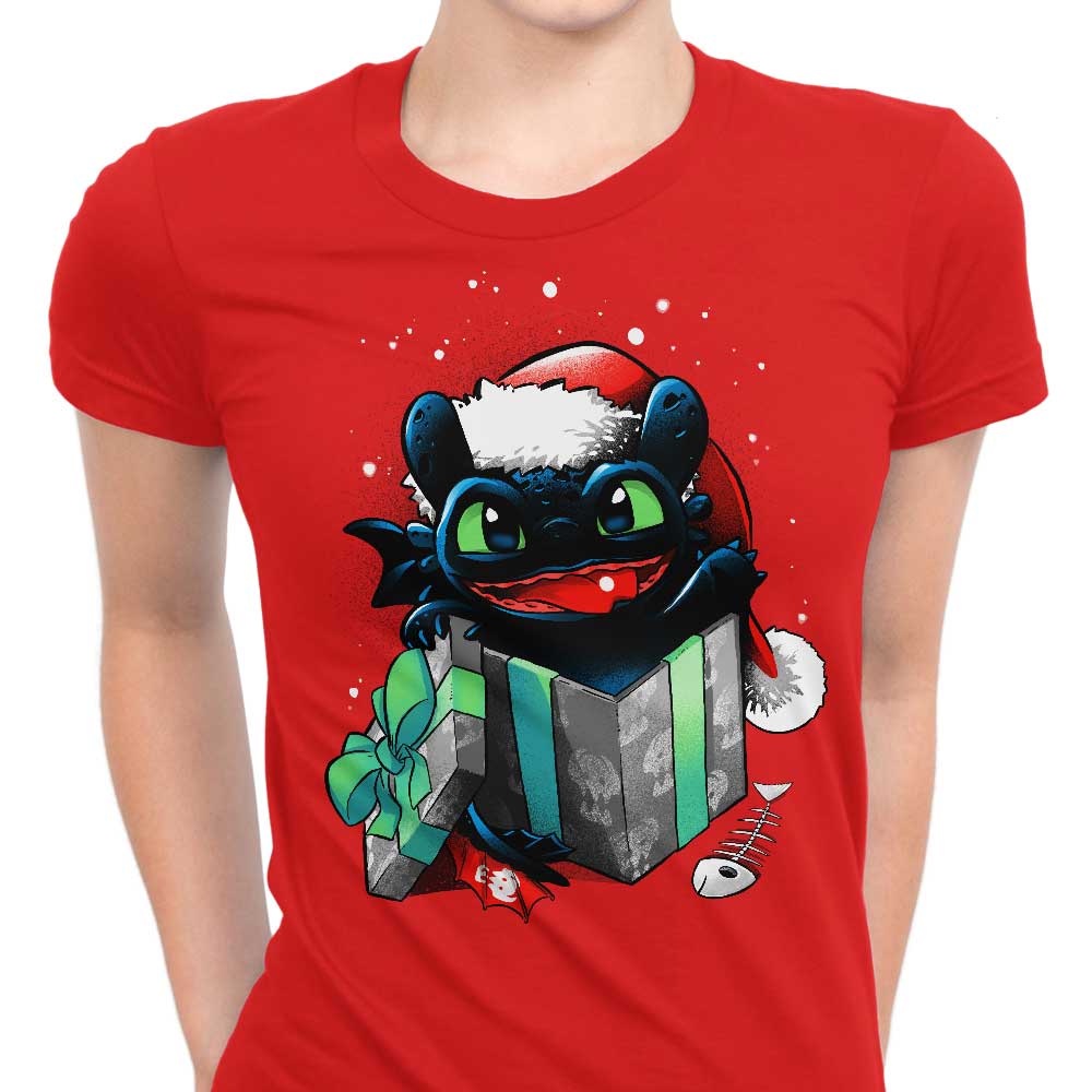 The Christmas Dragon Women's Apparel - Adult & Kids T-Shirts, Sweatshirts & Hoodies apparel design preview 1