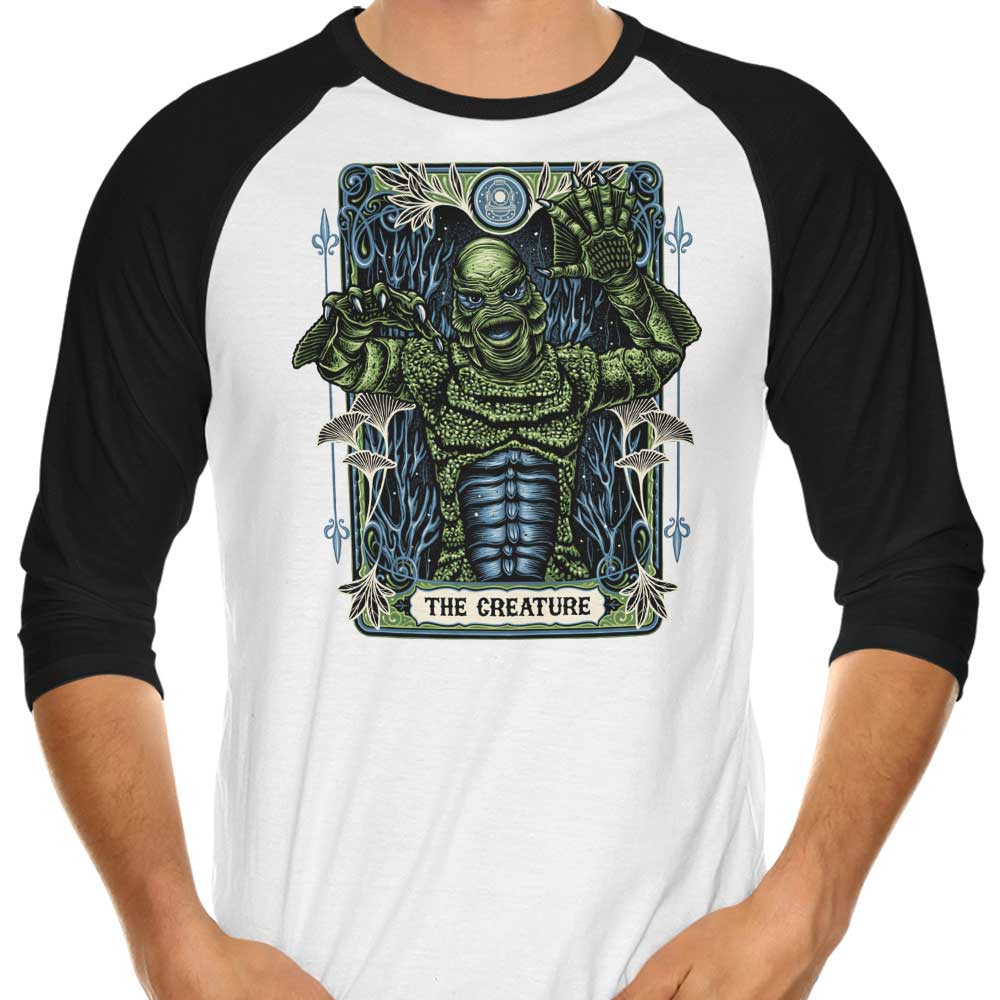 The Creature 3/4 Sleeve Raglan - Adult & Kids T-Shirts, Sweatshirts & Hoodies apparel design preview 1