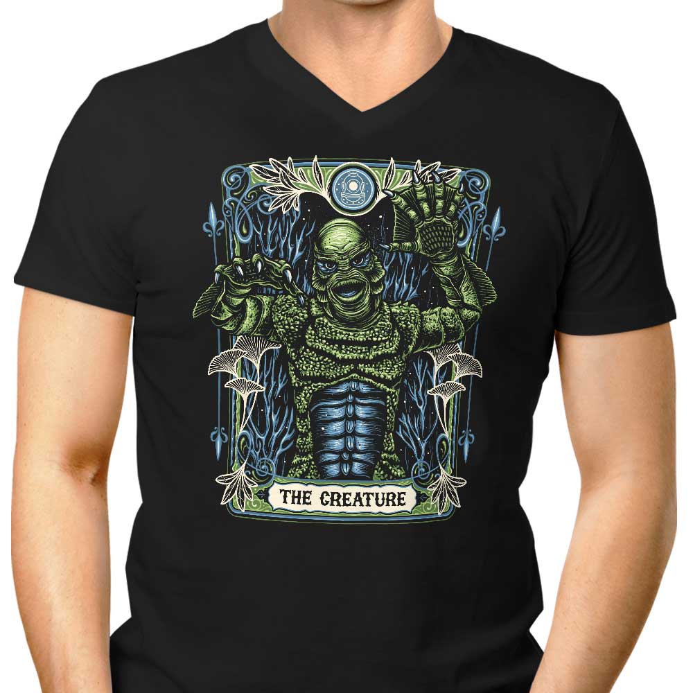 The Creature Men's V-Neck - Adult & Kids T-Shirts, Sweatshirts & Hoodies apparel design preview 1