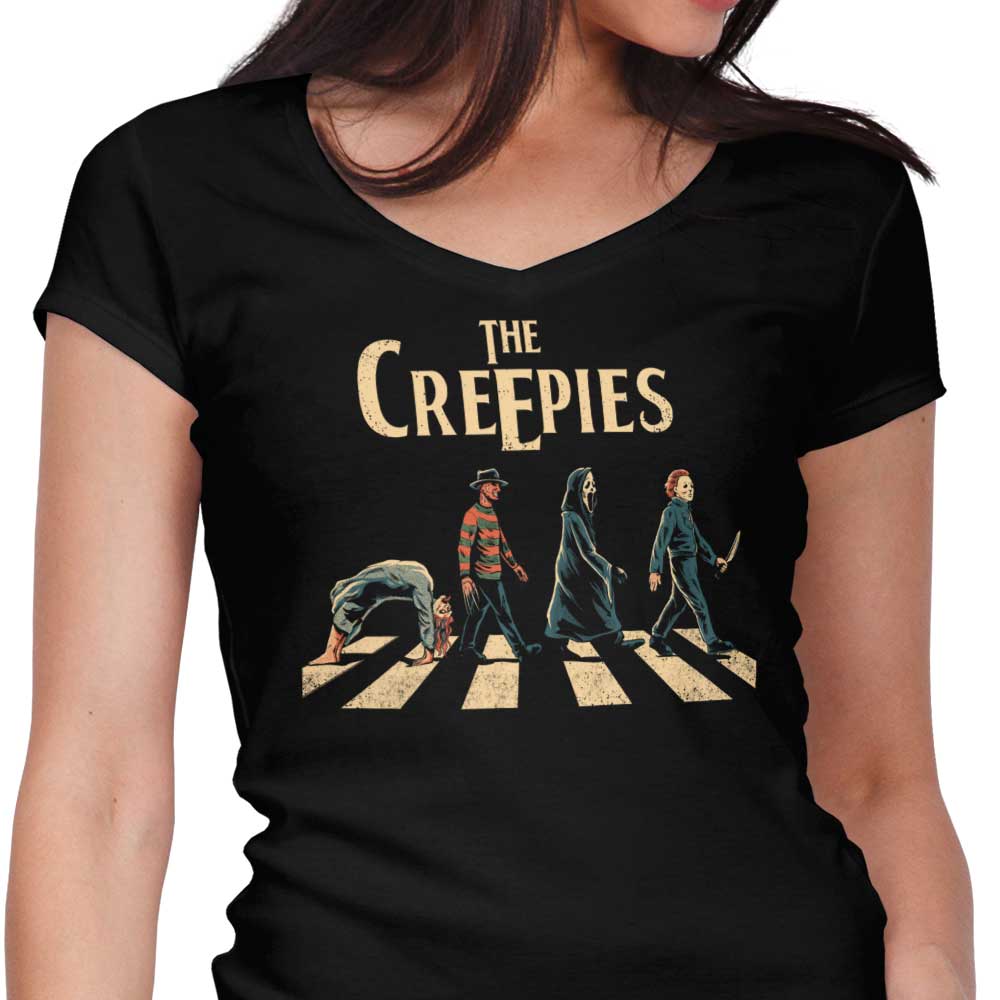 The Creepies Women's V-Neck - Adult & Kids T-Shirts, Sweatshirts & Hoodies apparel design preview 1