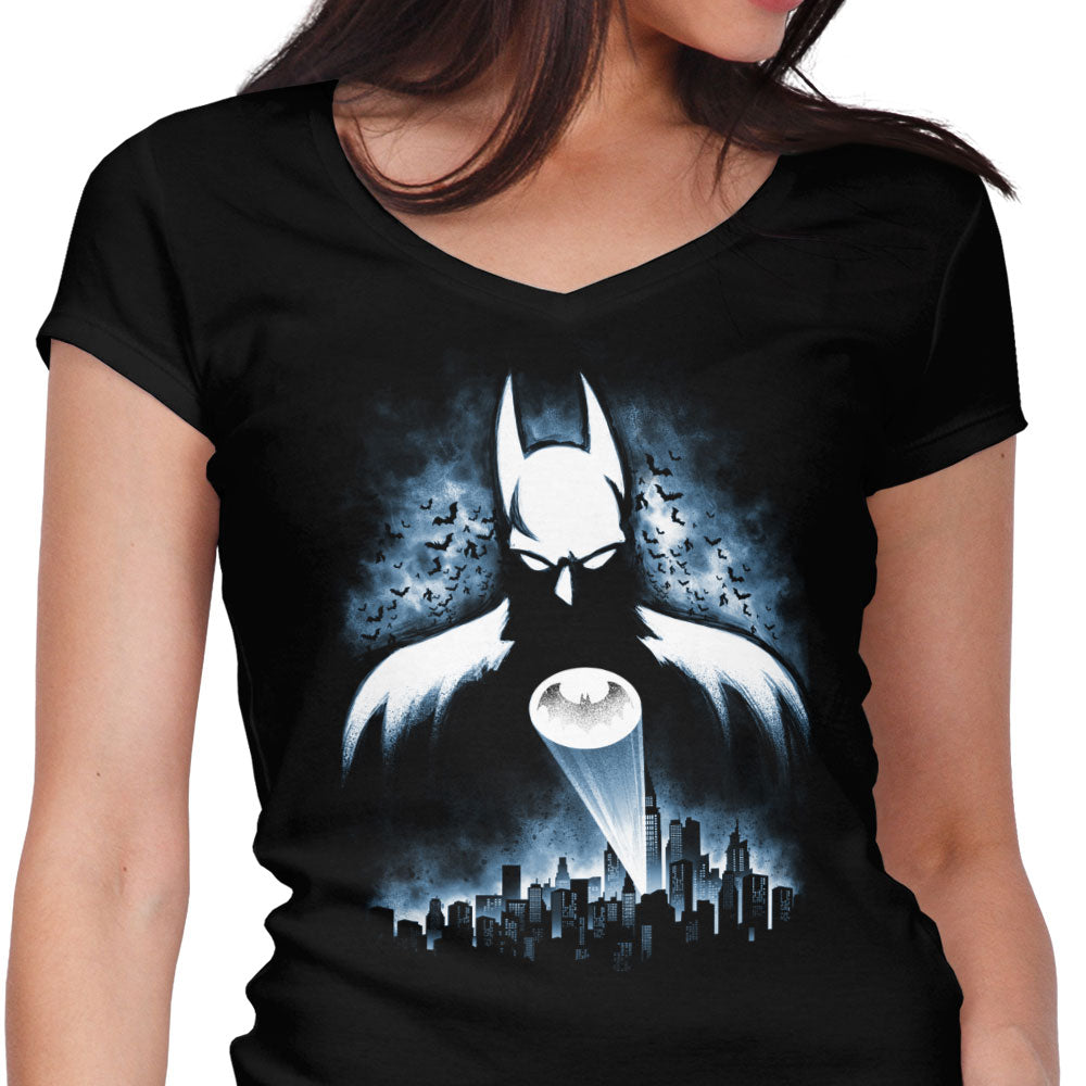 The Dark Call Women's V-Neck - Adult & Kids T-Shirts, Sweatshirts & Hoodies apparel design preview 1