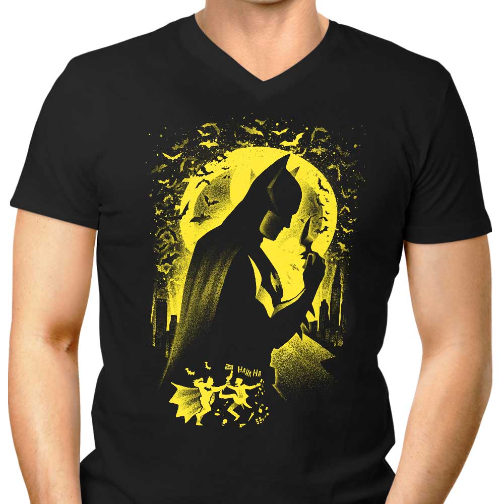 The Dark Night Men's V-Neck - Adult & Kids T-Shirts, Sweatshirts & Hoodies apparel design preview 1